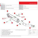 Scorpion Serket Satin Titanium Oval Exhaust - Honda CB 500 R 2013 - 2015