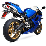 Scorpion Stealth Satin Titanium Oval Exhaust Triumph Daytona 675 06-Current