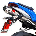 Scorpion Stealth Satin Titanium Oval Exhaust Triumph Daytona 675 06-Current