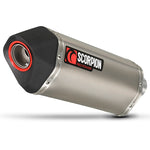 Scorpion Serket Satin Titanium Oval Exhaust - Honda NC700 S/X 2012 - 2013