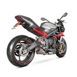 Scorpion Serket Taper Stainless Oval Exhaust - Triumph Street Triple 675 R & RX 2013 - 2016