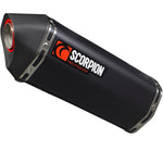 Scorpion Serket Parallel Black Ceramic Oval Exhaust - Honda CRF 1000 L Africa Twin Full System 15-17