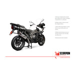 Scorpion Serket Parallel Carbon Oval Exhaust - Triumph Tiger 1200 Explorer 2016 - 2021