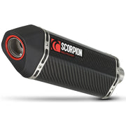 Scorpion Serket Carbon Oval Exhaust - Triumph Speed Triple 1050 2005 - 2010