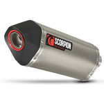 Scorpion Serket Satin Titanium Oval Exhaust - Suzuki GSF 650 Bandit 2007 - 2011