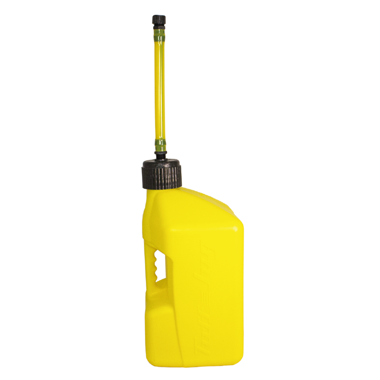 Tuff Jug 10 Litre Fuel Can With Standard Cap & Auto Spout - Yellow/Yellow