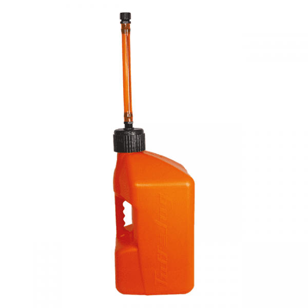 Tuff Jug 20 Litre Fuel Can With Standard Cap & Auto Spout - Orange/Orange