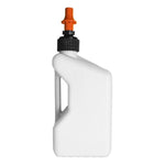 Tuff Jug 20 Litre Fast Fill Fuel Can With Ripper Cap - White/ Orange