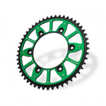 Apico Xtreme Alloy/Steel Rear Sprocket - Kawasaki KX 125/250 1980-2008, KXF 250/450 2004-23 - Green/49T