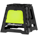 Polisport Moto Fold Out Motocross Bike Paddock Box Stand - Black/ Fluro Yellow