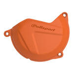 Polisport Clutch Cover Protector - KTM SXF450 2013-15, EXC450/500 2012-16, Husqvarna FC450 2014-15, FE450-501 2014-16 - Orange