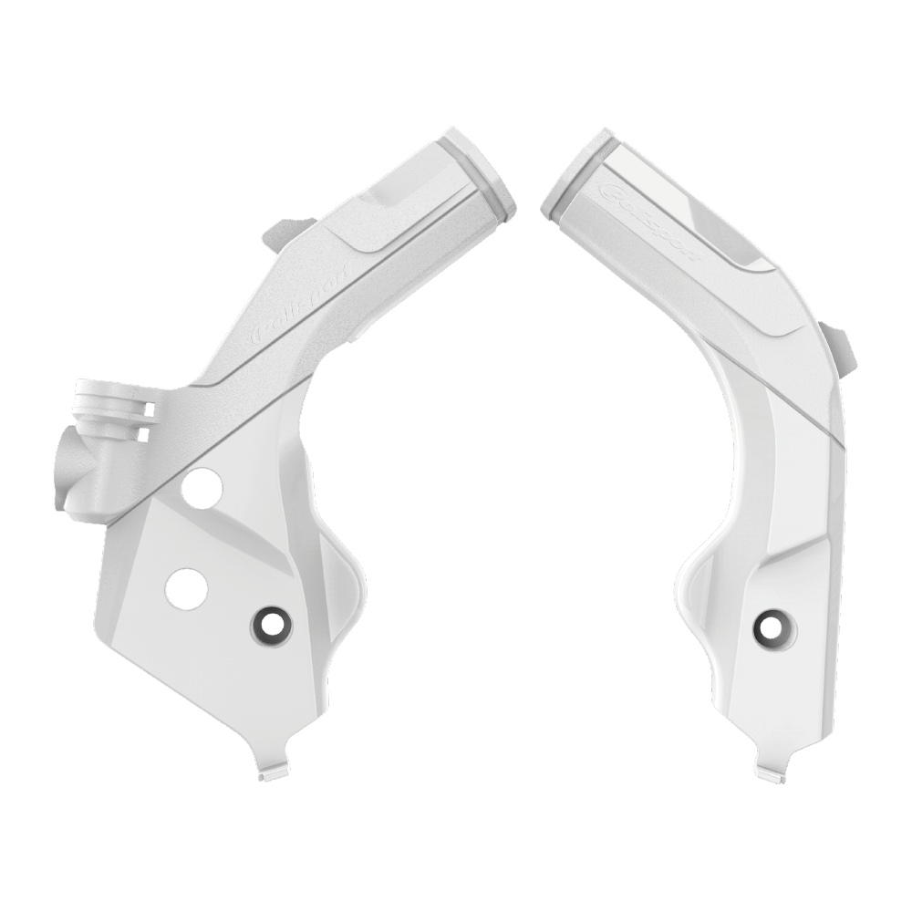 Polisport Frame Protectors - Husqvarna TC/FC/TX/FX 2019-22, TE/FE 2020-22, Gas Gas MC/MC-F/EC/EC-F 2021-22 - White