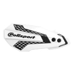 Polisport MX Flo Handguards & Mount Kit - Beta Enduro 2012-23 - White/ Black