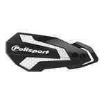 Polisport MX Flo Handguards & Mount Kit - Honda CRF250R 2004-23, CRF450R 2009-20 - Black/White