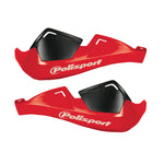 Polisport Evolution Integral Handguards With Mounting Kit - Red