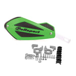 Polisport Shield Motocross Enduro Handguards With Universal Fitting Kit - Green