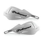 Polisport Touquet Handguards With Universal Mounting Kit - White