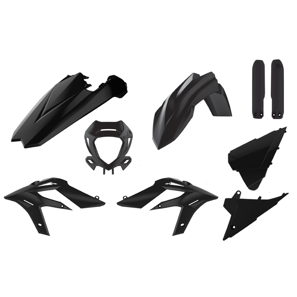 Polisport Full Enduro Plastics Kit - Beta X-Trainer 250/300 2020-22 - Black