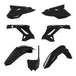 Polisport Plastics Kit - Honda Restyle CR125-250 2002-07 Restyle To CRF450R 2021-22 - Black