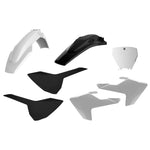 Polisport Plastics Kit - Husqvarna TC125 & FC 250/350/450 2016-18, TC250 2017-18 - White/Black