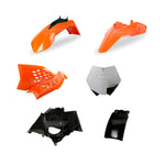 Polisport Full Plastics Kit - KTM SX65 2012-15 - Orange/White (OEM '13-'15)