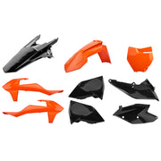 Polisport Plastics Kit - KTM SX 125/150/250 & SXF 250/350/450 2016-18 - Orange/ Black