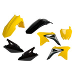 Polisport Standard Plastics Kit - Suzuki RMZ250 2010-18 - Yellow/Black