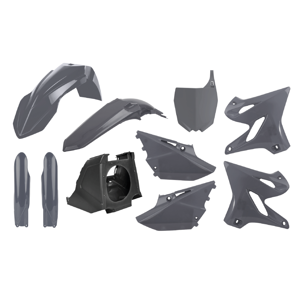 Polisport Full Plastics Kit - Yamaha YZ 125/250 2002-14 Restyle To 2015-21 - Grey