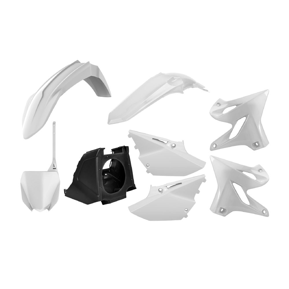 Polisport Full Plastics Kit - Yamaha YZ 125/250 2002-14 Restyle To 2015-21 - White