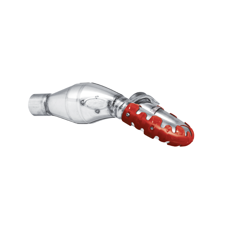 Polisport Armadillo 4 Stroke Long Exhaust Pipe Protector - Red