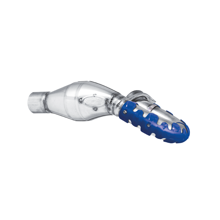 Polisport Armadillo Short Exhaust Header Pipe Guard - Blue