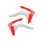 Polisport Radiator Scoops - Honda CRF250R 2014-17, CRF450R 2013-16 - Red/ White