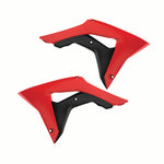 Polisport Radiator Scoops - Honda CRF250R 2018-21, CRF450R 2017-20 - Red/ Black