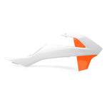 Polisport Radiator Scoops - KTM SX65 2016-23 - White/ Orange OEM '19