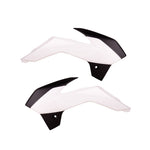 Polisport Radiator Scoops - KTM SX85 2013-17 - White/ Black