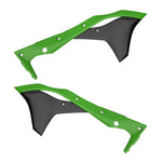 Polisport Radiator Scoops - Kawasaki KXF250 2017-20 - Green/ Black