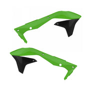 Polisport Radiator Scoops - Kawasaki KXF450 2016-18 - Green/ Black