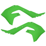 Polisport Radiator Scoops - Kawasaki KXF250 2021-23, KXF450 2019-23 - Green