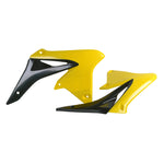 Polisport Radiator Scoops - Suzuki RMZ250 2010-17 - Black/ Yellow