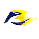 Polisport Radiator Scoops - Suzuki RMZ450 2008-17 - Blue/ Yellow