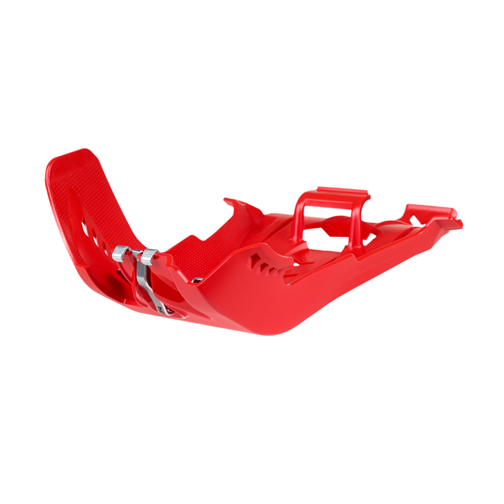 Polisport Fortress Skid Plate With Linkage Protector - Beta RR 250/300 2020-23 - Red