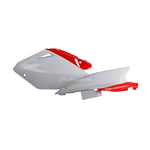 Polisport Side Panels - Honda CRF250R 2004-05 - White/ Red