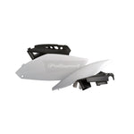 Polisport Side Panels - Yamaha YZF250 2010-13 - Black/ White