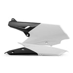 Polisport Side Panels - Yamaha YZ/WRF250 2014-18, YZF250X 2015-18, YZF450 2014-17, WRF450 2016-18 - White/ Black